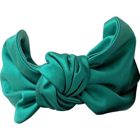 prada silk headband green|prada hair clips.